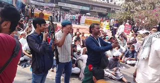 শাহবাগ ও যমুনার সামনে ইনকিলাব মঞ্চের অবস্থান কর্মসূচি